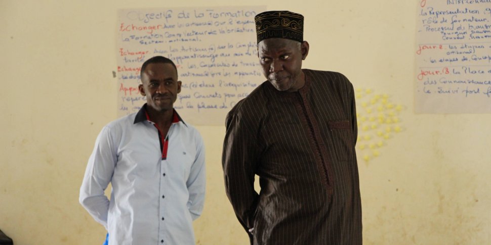 Cheikh Dieng lors d'une des formations sur la transmission du savoir